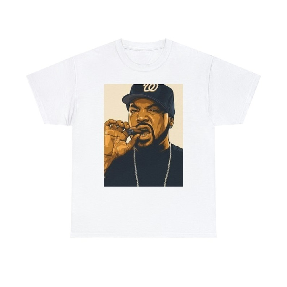 Ice Cube Graphic Design Ice Cube Unisex Heavy Cotton Tee